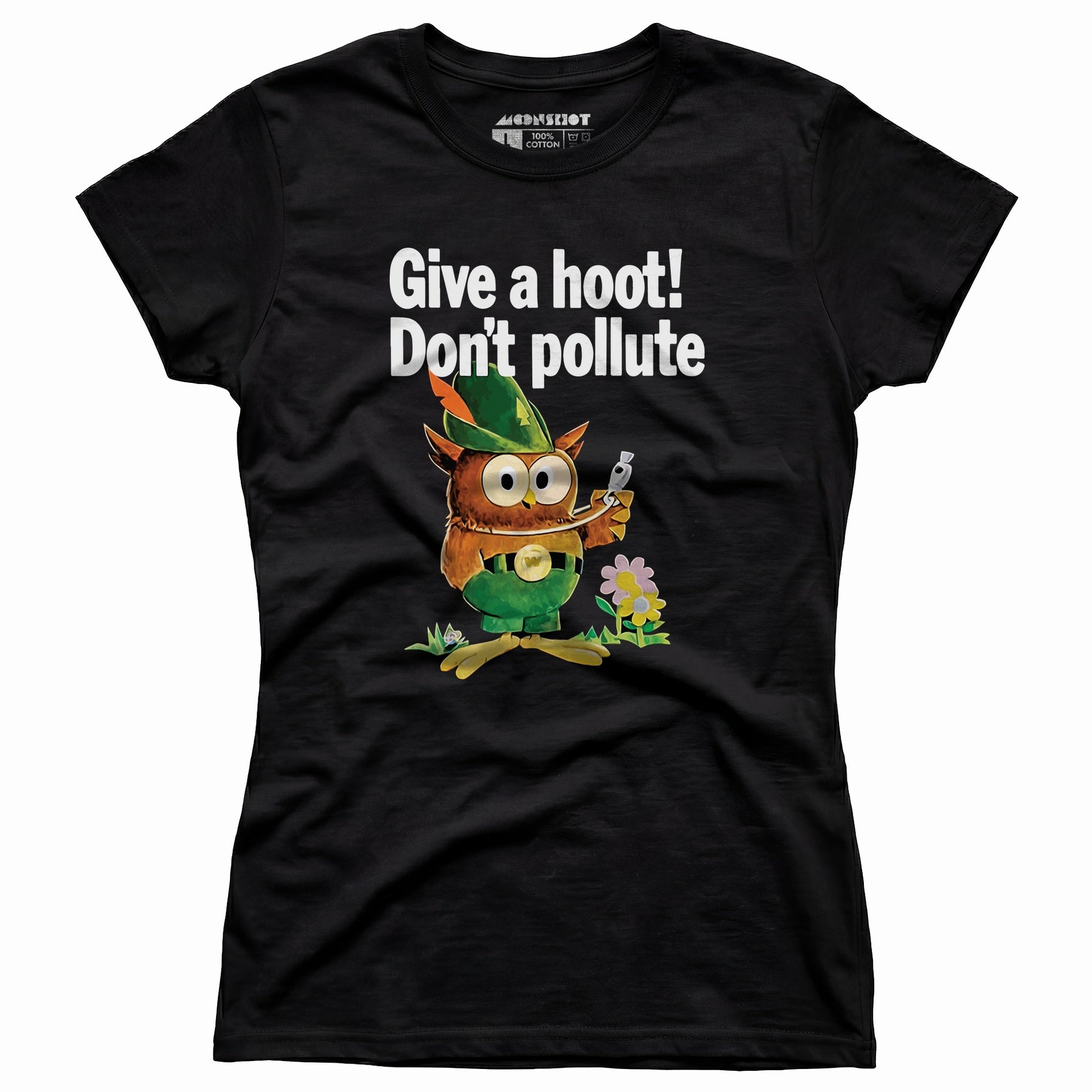 Give a Hoot Don't Pollute - Woodsy Owl Retro - Women's T-Shirt