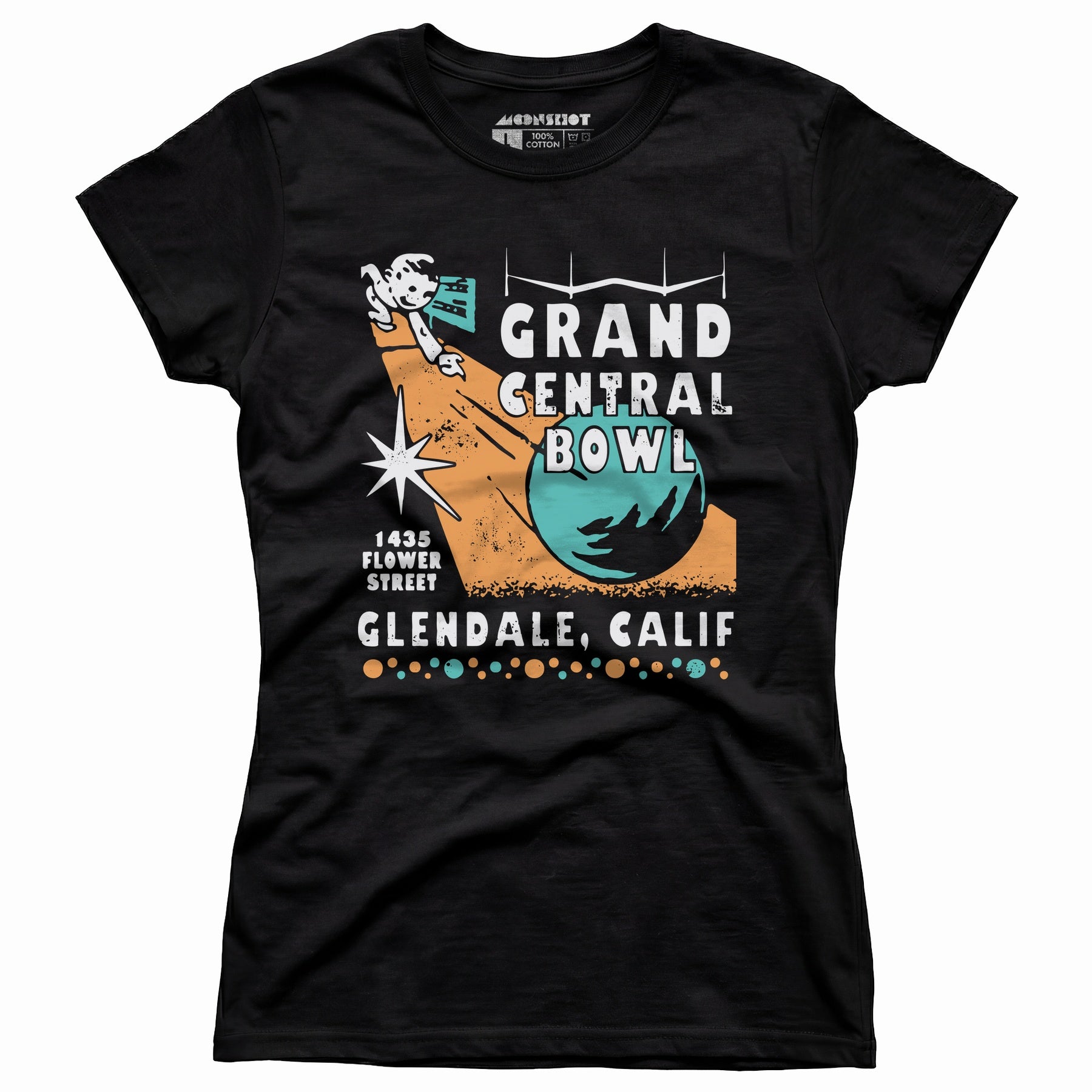 Grand Central Bowl - Glendale, CA - Vintage Bowling Alley - Women's T-Shirt