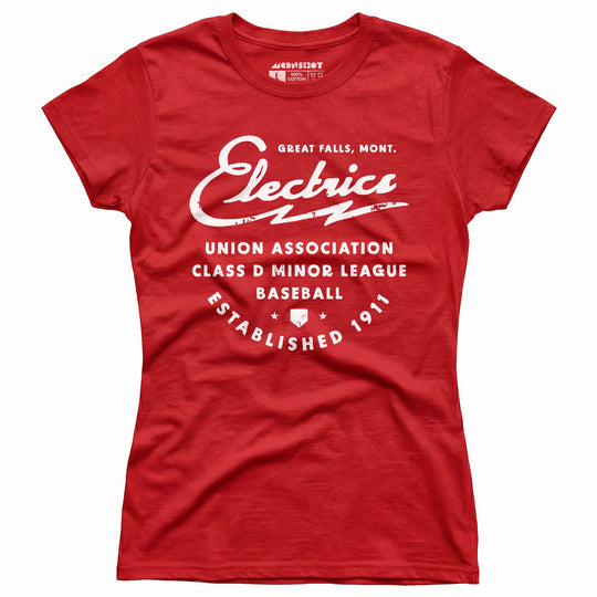 Great Falls Electrics - Montana - Vintage Defunct Baseball Teams - Women's T-Shirt