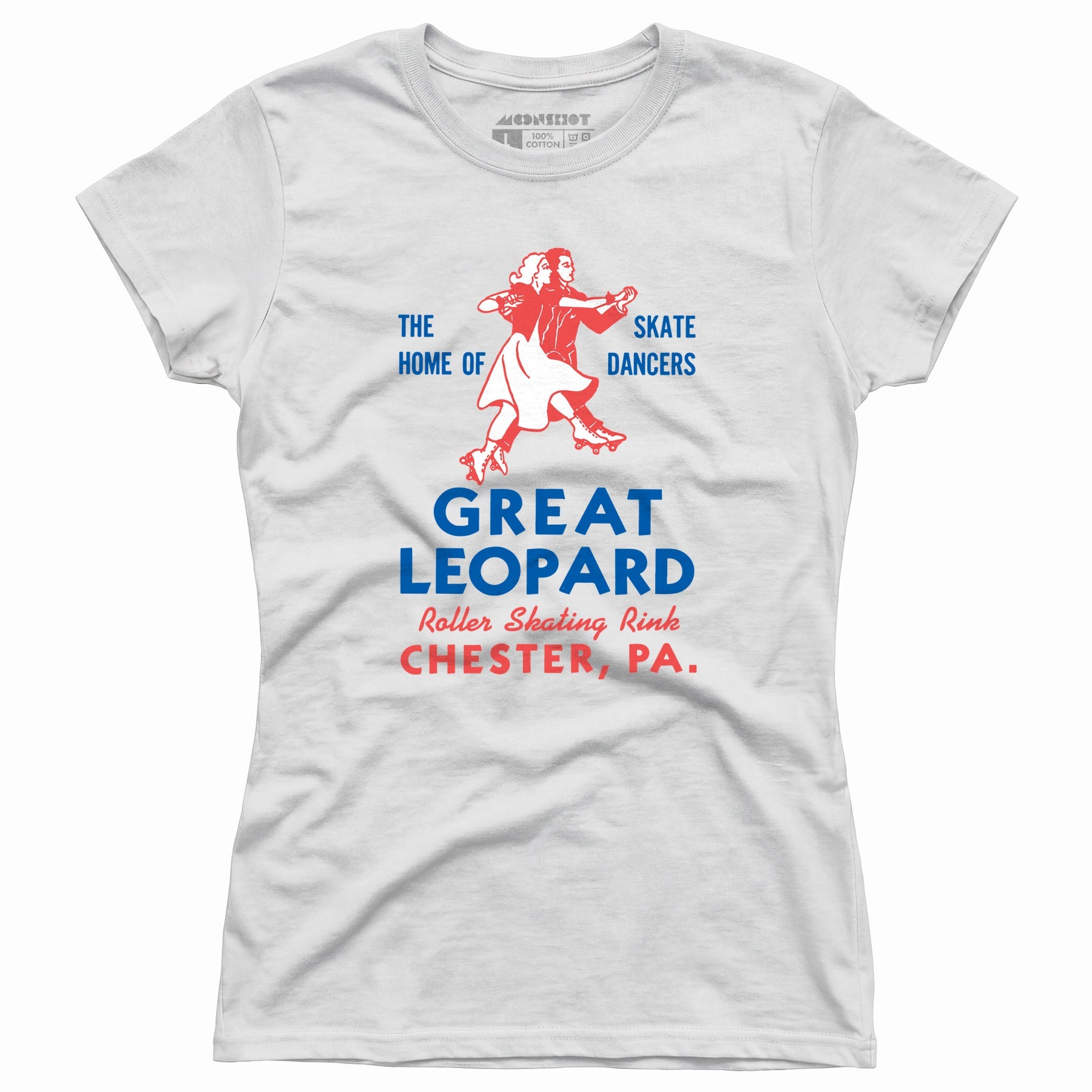 Great Leopard Roller Skating Rink - Chester, PA - Vintage Roller Rink - Women's T-Shirt
