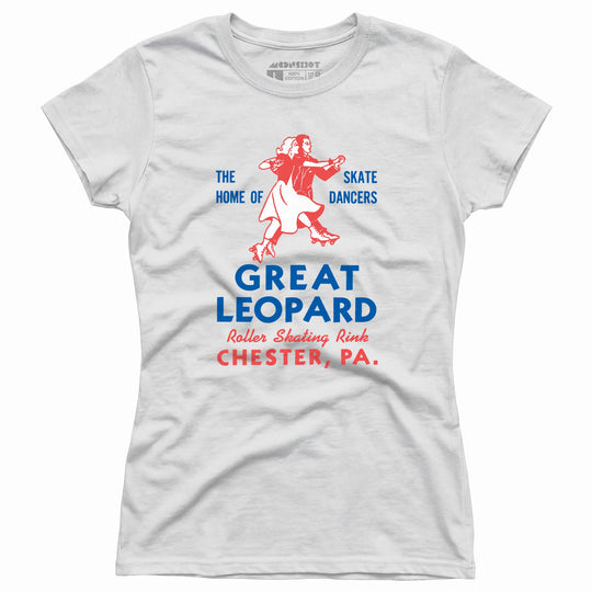 Great Leopard Roller Skating Rink - Chester, PA - Vintage Roller Rink - Women's T-Shirt