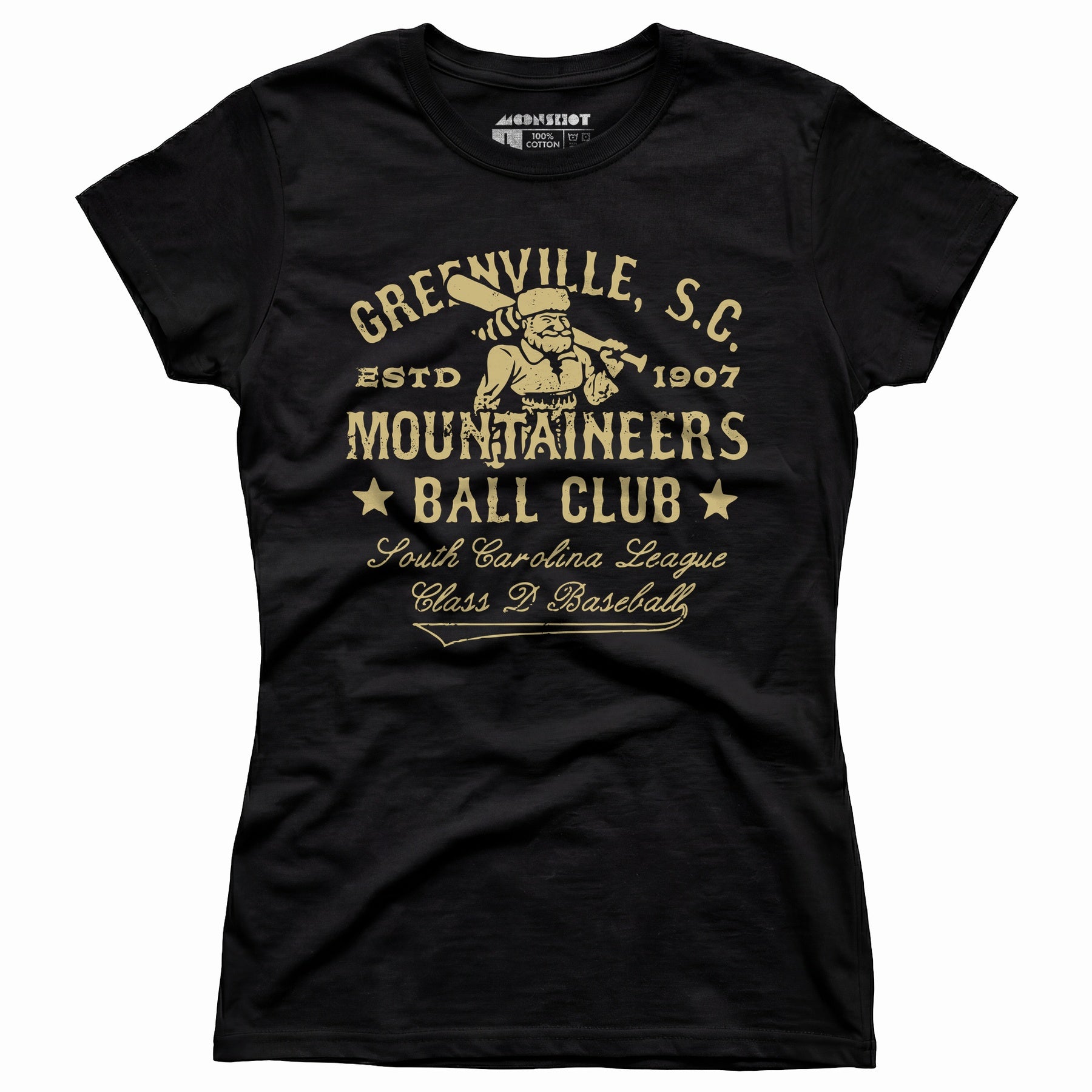 Greenville Mountaineers - South Carolina - Vintage Defunct Baseball Teams - Women's T-Shirt