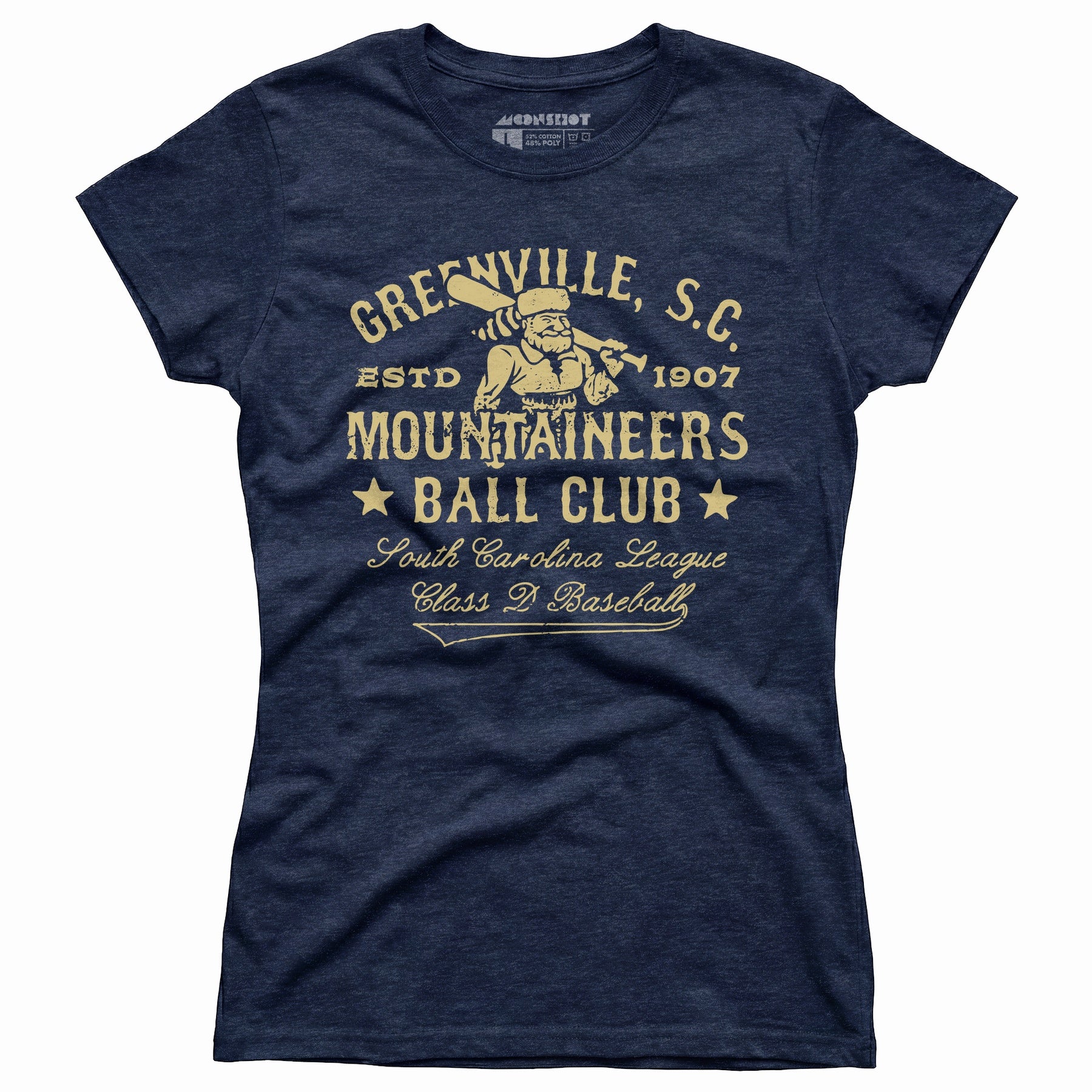 Greenville Mountaineers - South Carolina - Vintage Defunct Baseball Teams - Women's T-Shirt