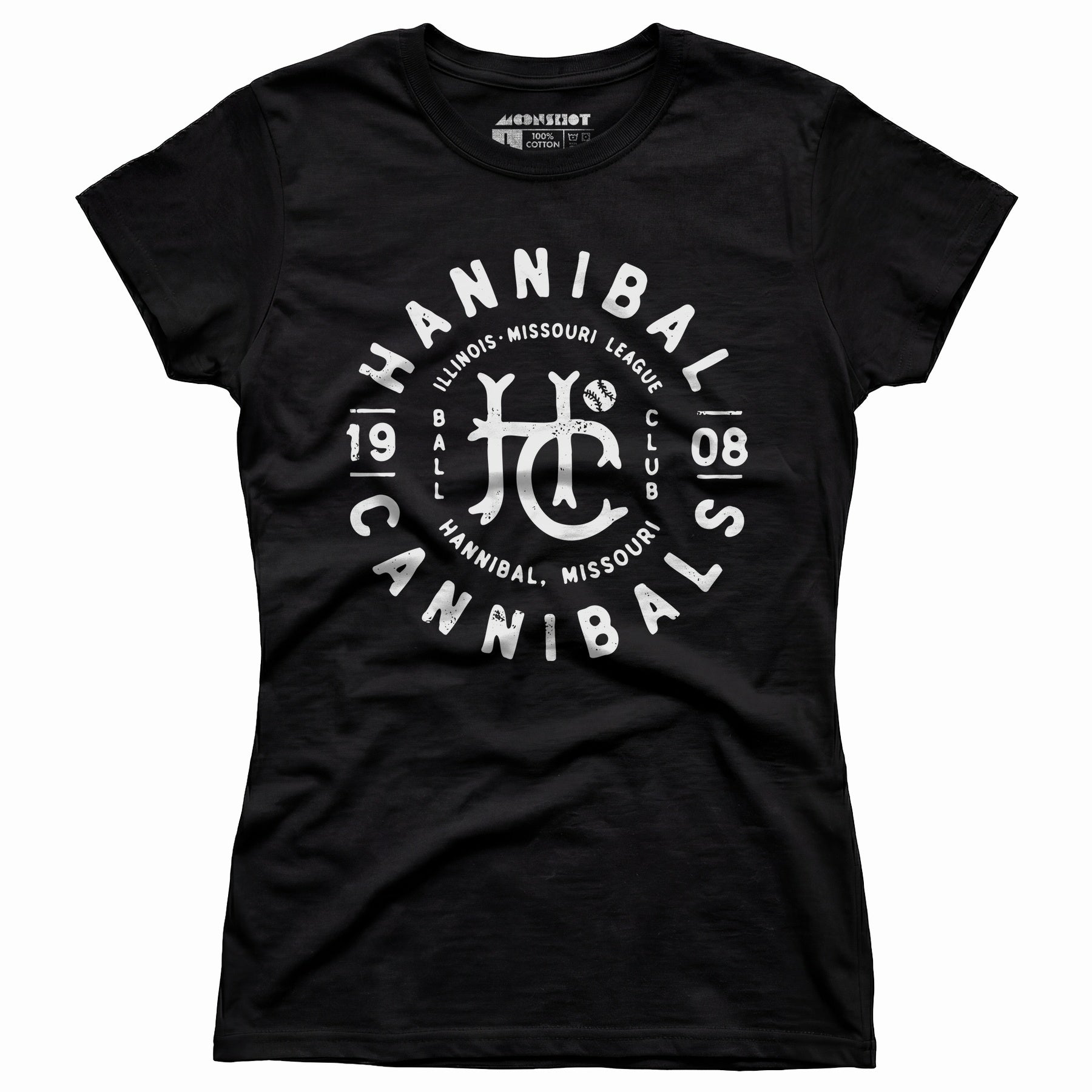 Hannibal Cannibals - Missouri - Vintage Defunct Baseball Teams - Women's T-Shirt