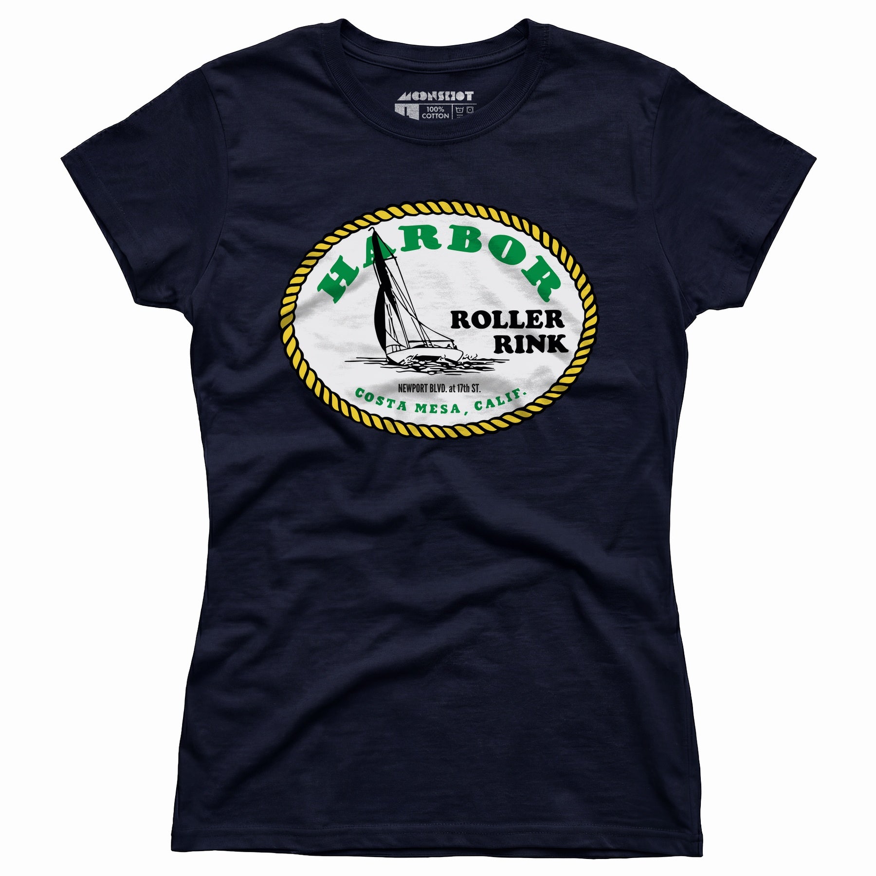 Harbor Roller Rink - Costa Mesa, CA - Vintage Roller Rink - Women's T-Shirt