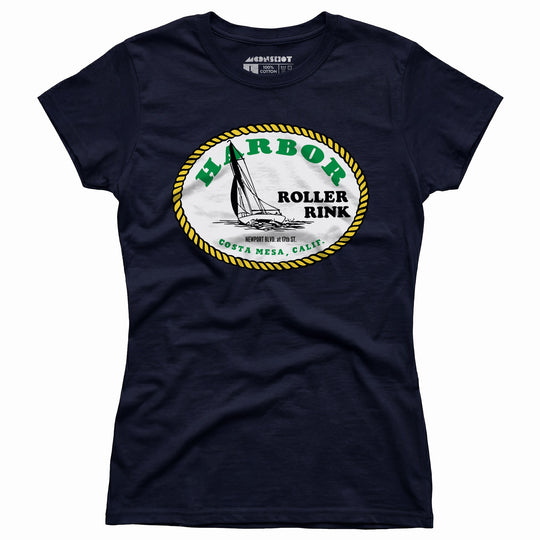Harbor Roller Rink - Costa Mesa, CA - Vintage Roller Rink - Women's T-Shirt
