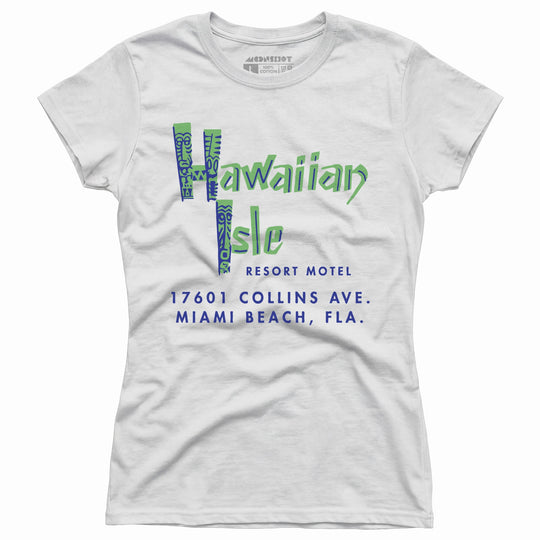 Hawaiian Isle Resort Motel - Miami, FL - Vintage Tiki Bar - Women's T-Shirt