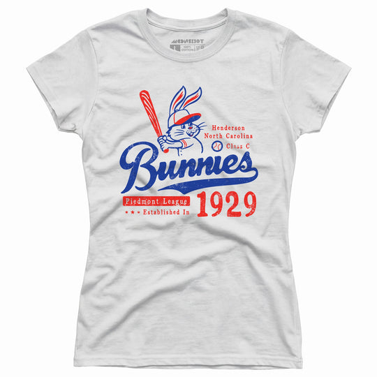 Henderson Bunnies - North Carolina - Vintage Defunct Baseball Teams - Women's T-Shirt
