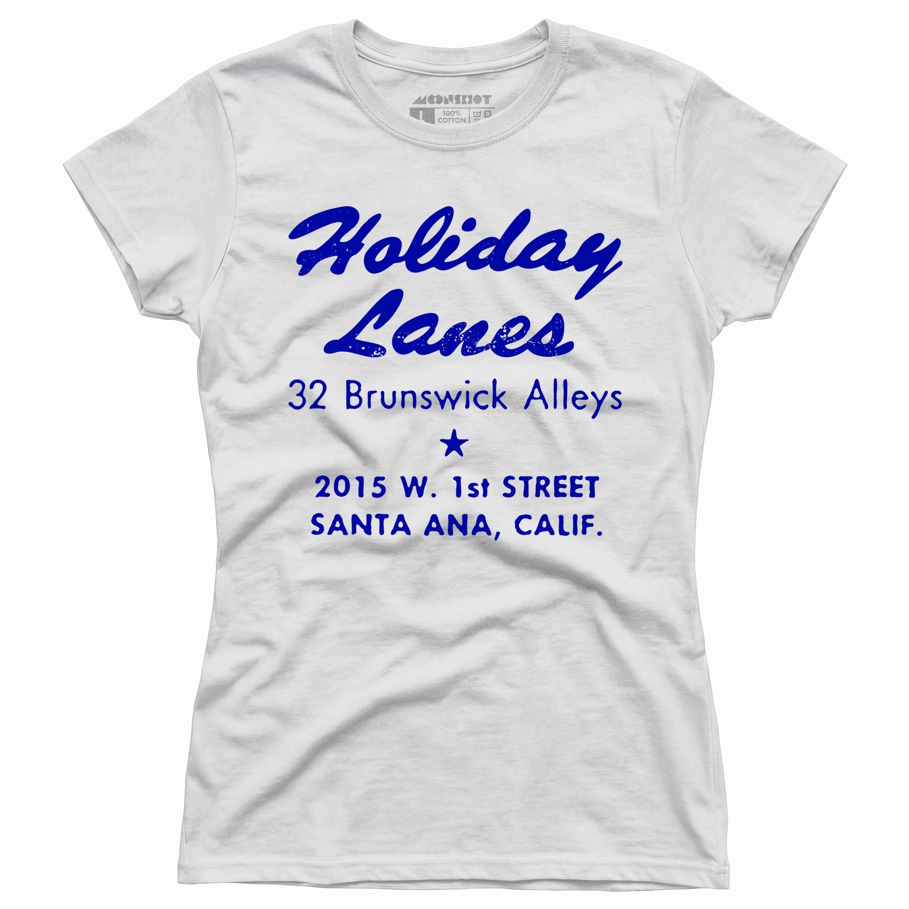 Holiday Lanes - Santa Ana, CA - Vintage Bowling Alley - Women's T-Shirt