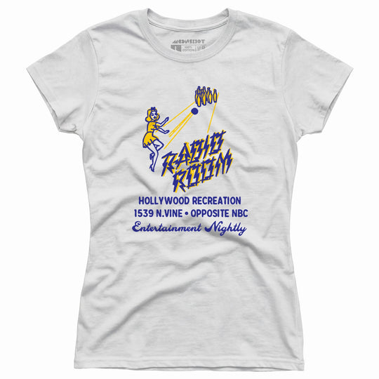Hollywood Recreation Center - Hollywood, CA - Vintage Bowling Alley - Women's T-Shirt