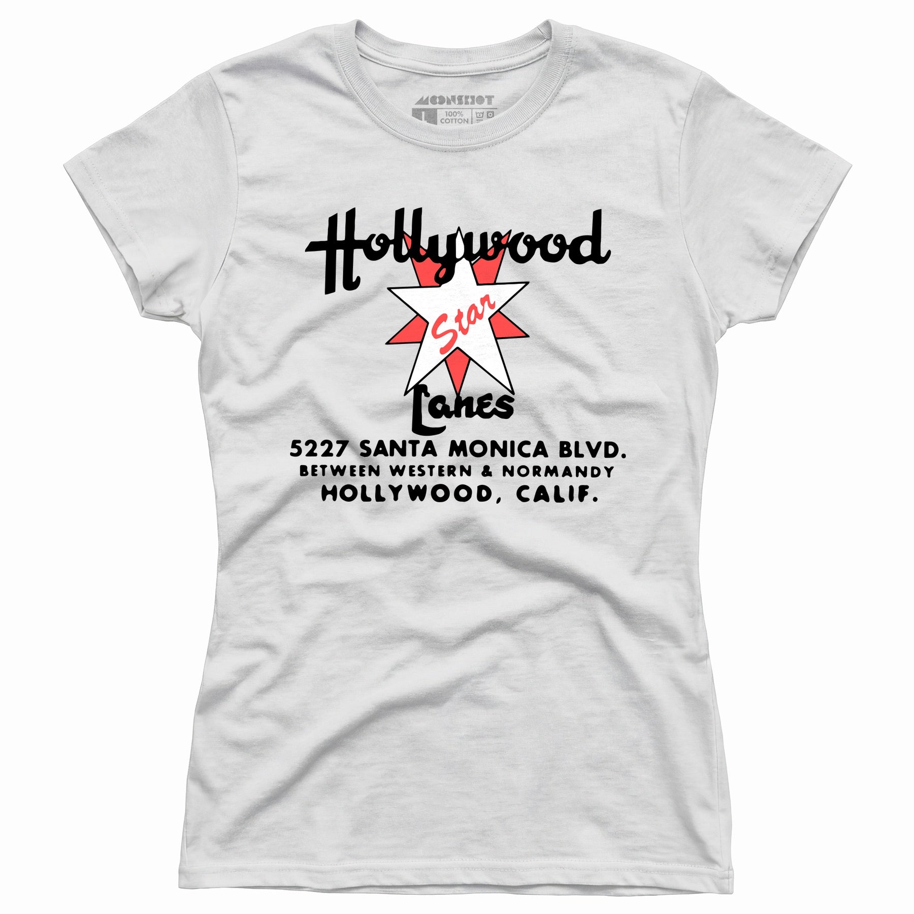 Hollywood Star Lanes v2 - Los Angeles, CA - Vintage Bowling Alley - Women's T-Shirt