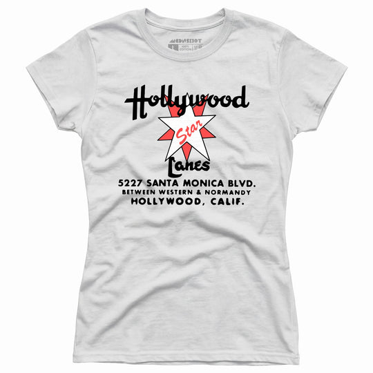 Hollywood Star Lanes v2 - Los Angeles, CA - Vintage Bowling Alley - Women's T-Shirt
