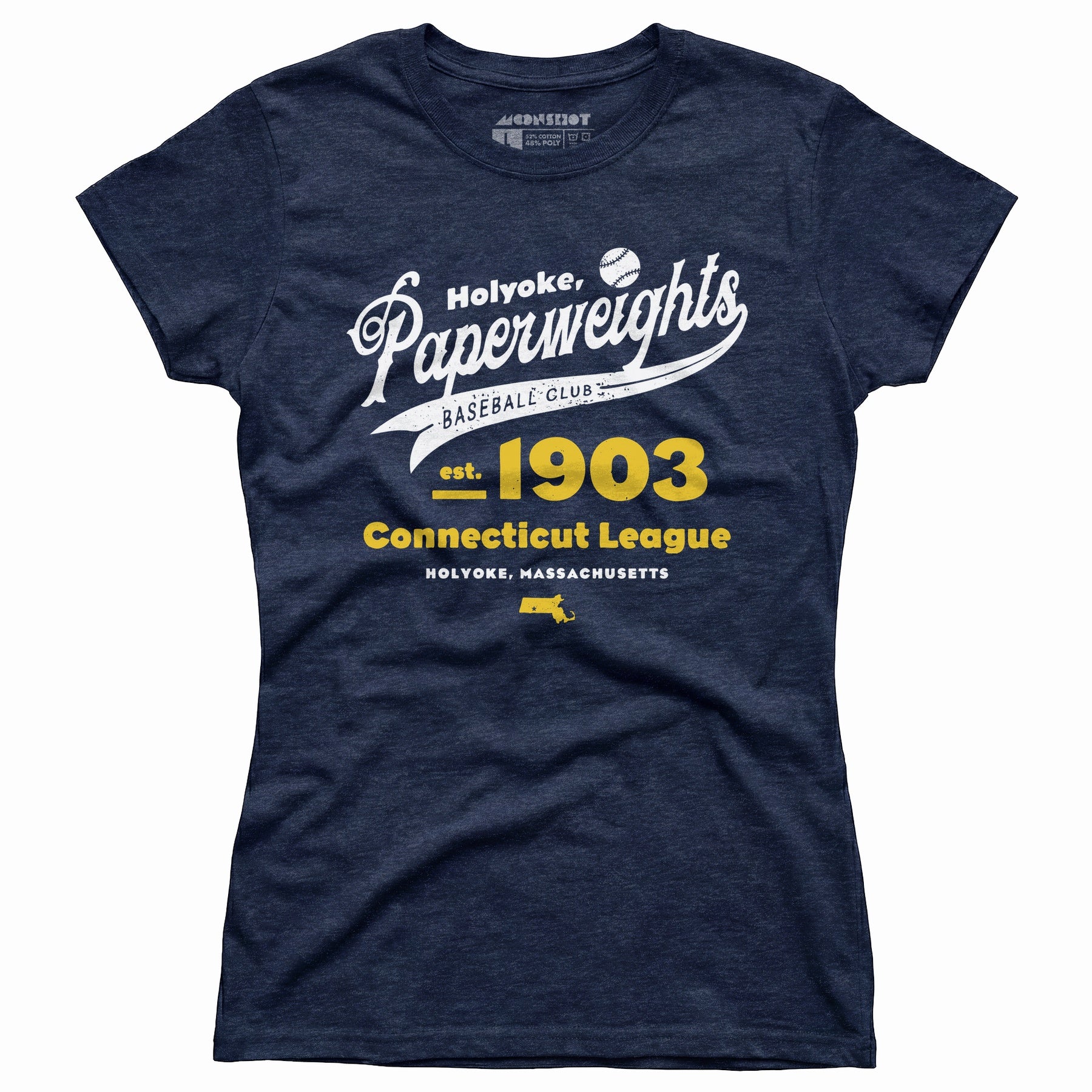 Holyoke Paperweights - Massachusetts - Vintage Defunct Baseball Teams - Women's T-Shirt
