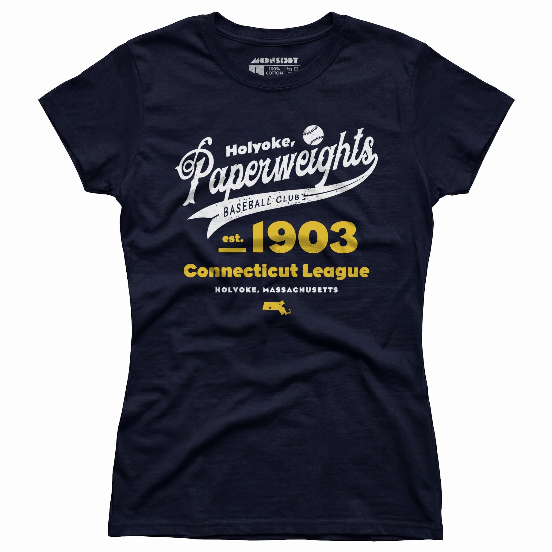 Holyoke Paperweights - Massachusetts - Vintage Defunct Baseball Teams - Women's T-Shirt