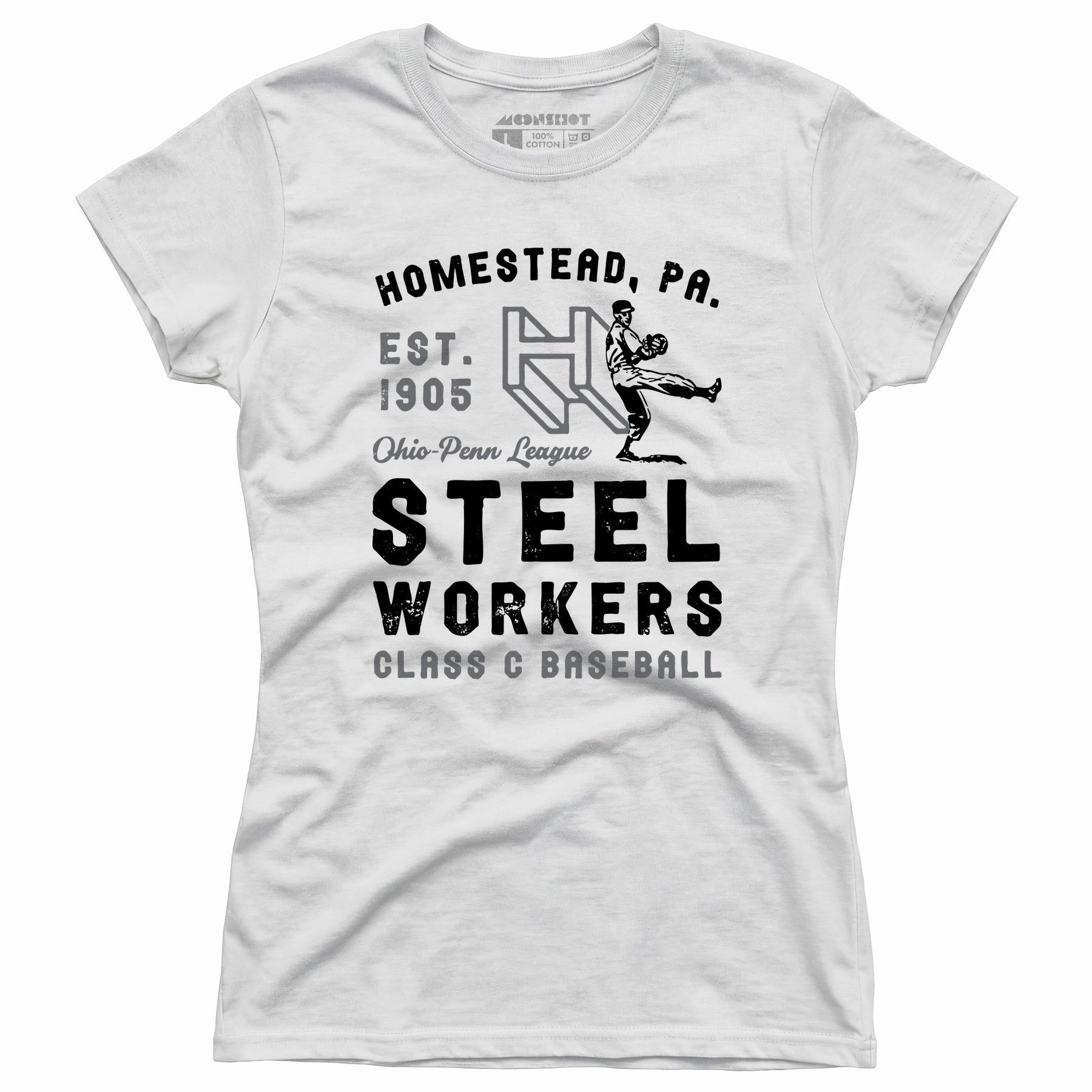 Homestead Steel Workers - Pennsylvania - Vintage Defunct Baseball Teams - Women's T-Shirt