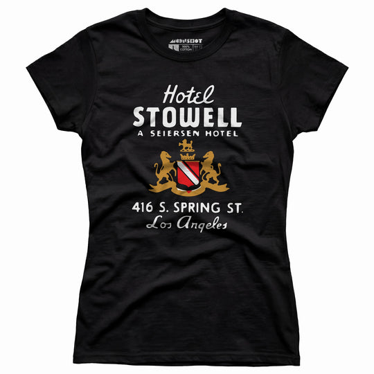 Hotel Stowell - Los Angeles, CA - Vintage Hotel - Women's T-Shirt