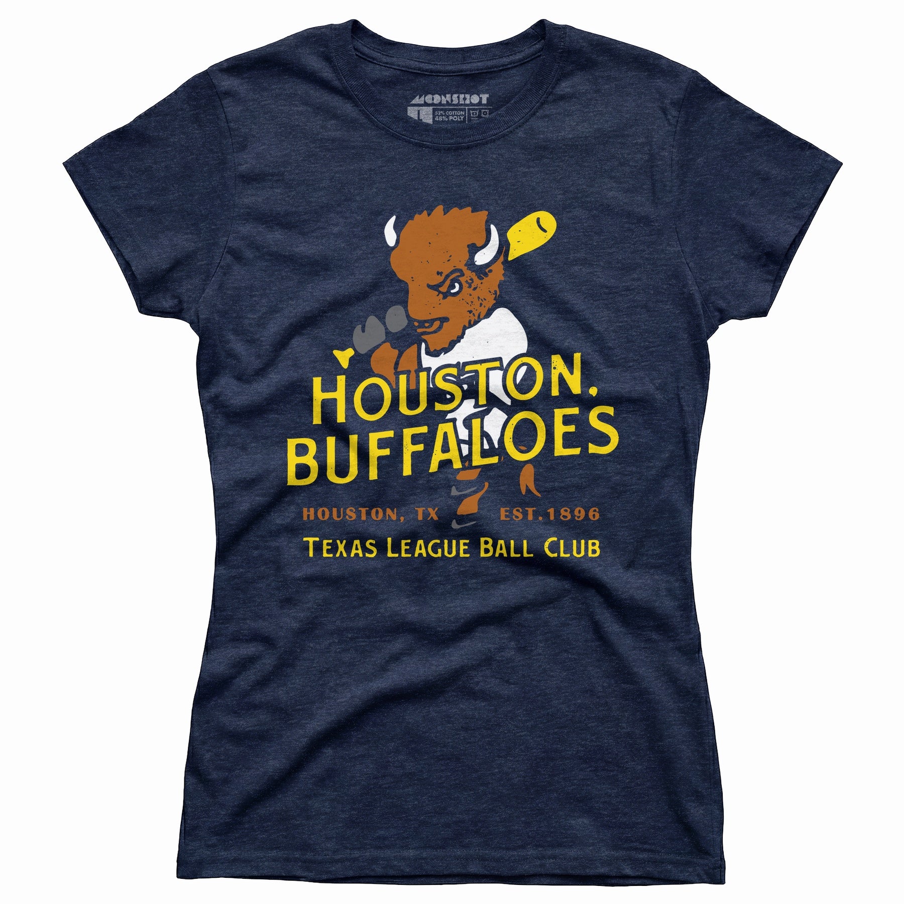 Houston Buffaloes - Texas - Vintage Defunct Baseball Teams - Women's T-Shirt