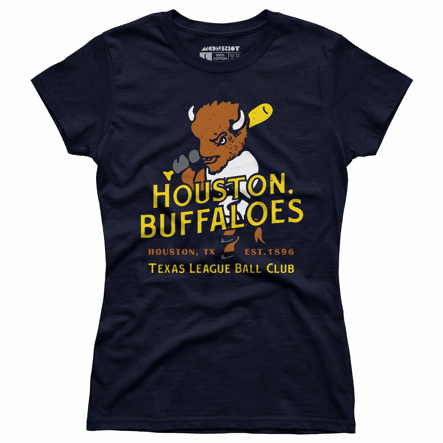 Houston Buffaloes - Texas - Vintage Defunct Baseball Teams - Women's T-Shirt