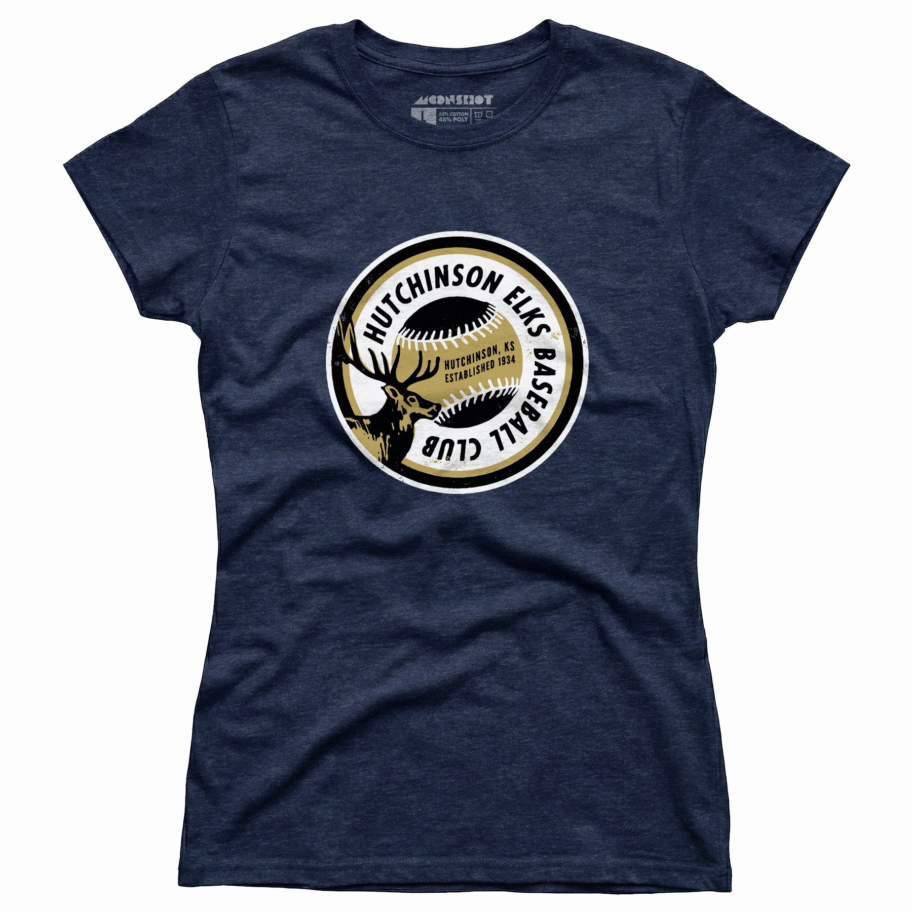 Hutchinson Elks - Kansas - Vintage Defunct Baseball Teams - Women's T-Shirt
