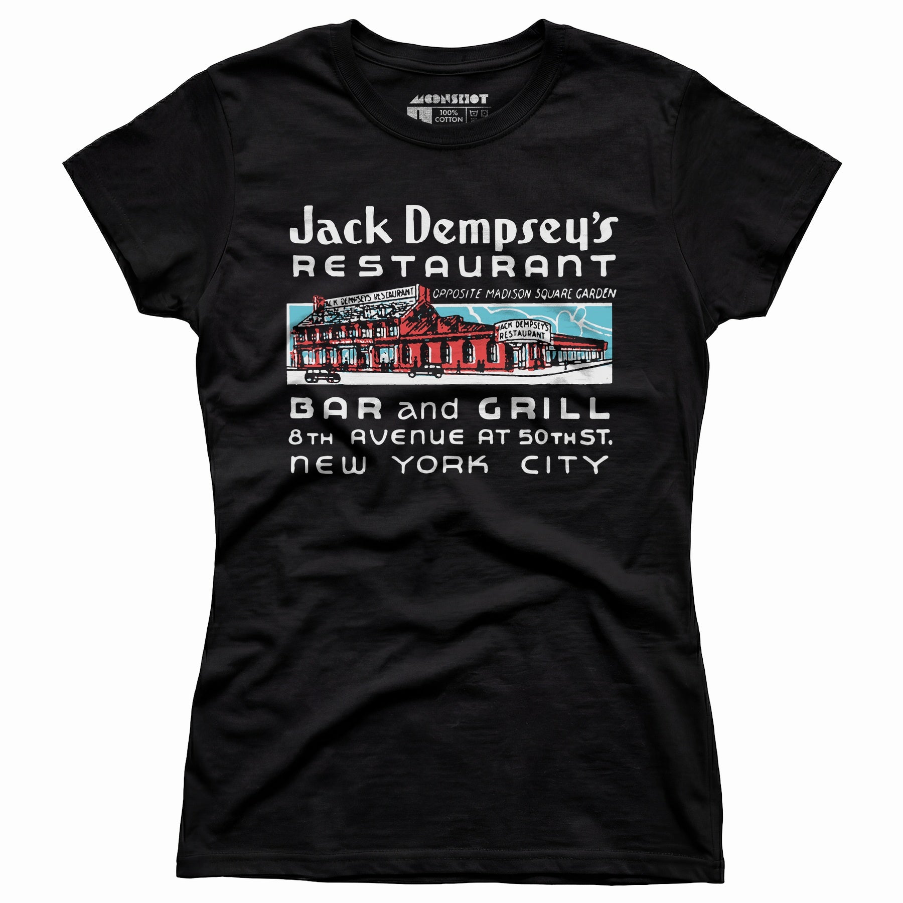 Jack Dempsey's v2 - Manhattan, NY - Vintage Restaurant - Women's T-Shirt