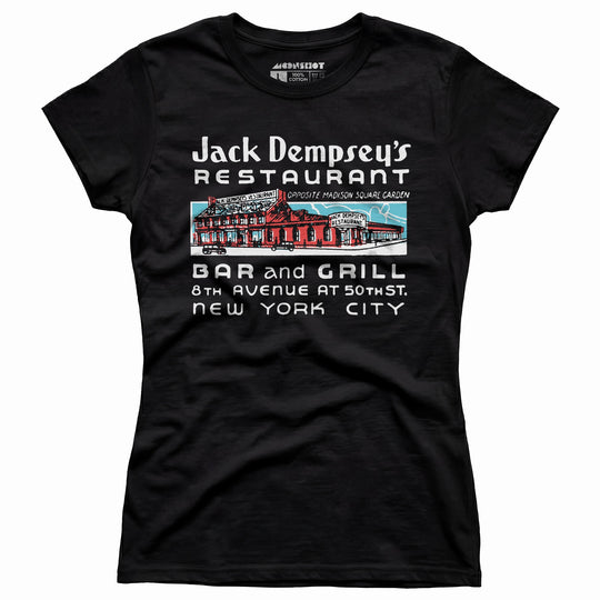 Jack Dempsey's v2 - Manhattan, NY - Vintage Restaurant - Women's T-Shirt
