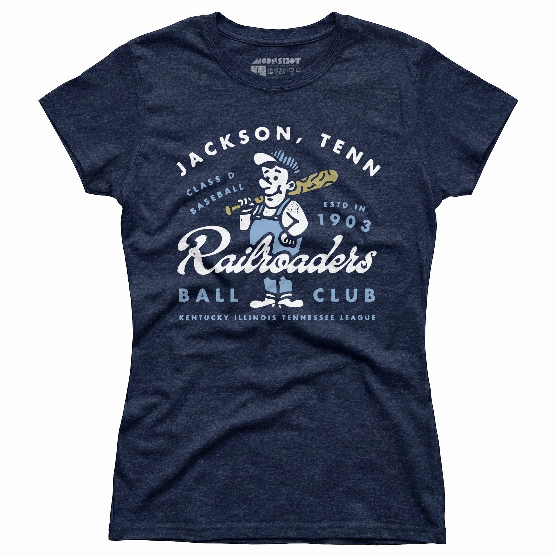 Jackson Railroaders - Tennessee - Vintage Defunct Baseball Teams - Women's T-Shirt