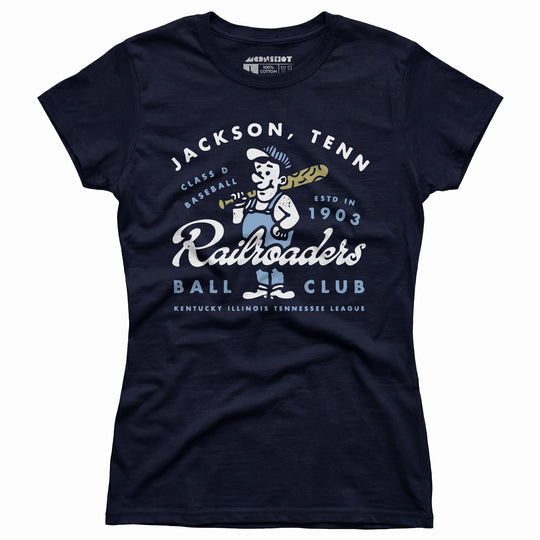 Jackson Railroaders - Tennessee - Vintage Defunct Baseball Teams - Women's T-Shirt