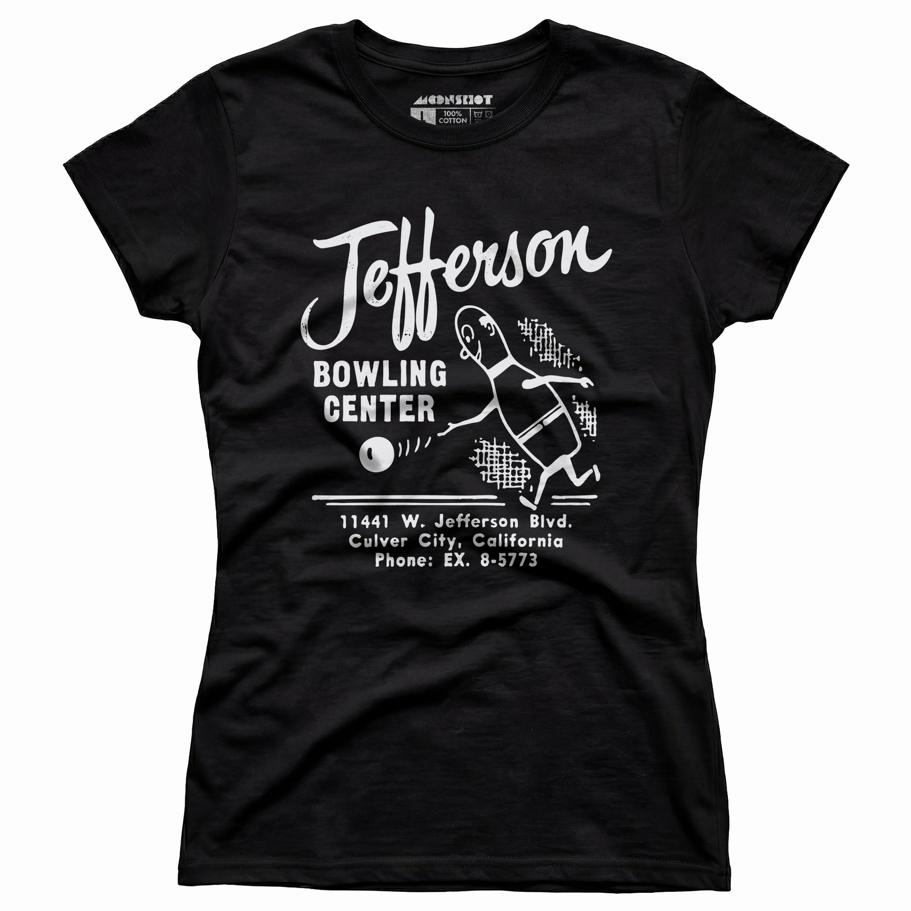 Jefferson Bowling Center - Culver City, CA - Vintage Bowling Alley - Women's T-Shirt