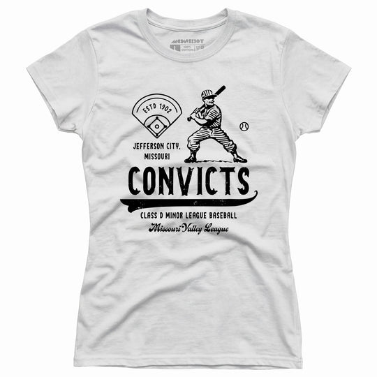 Jefferson City Convicts - Missouri - Vintage Defunct Baseball Teams - Women's T-Shirt