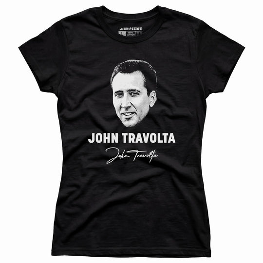 John Travolta - Nicolas Cage Face Off Mashup - Women's T-Shirt