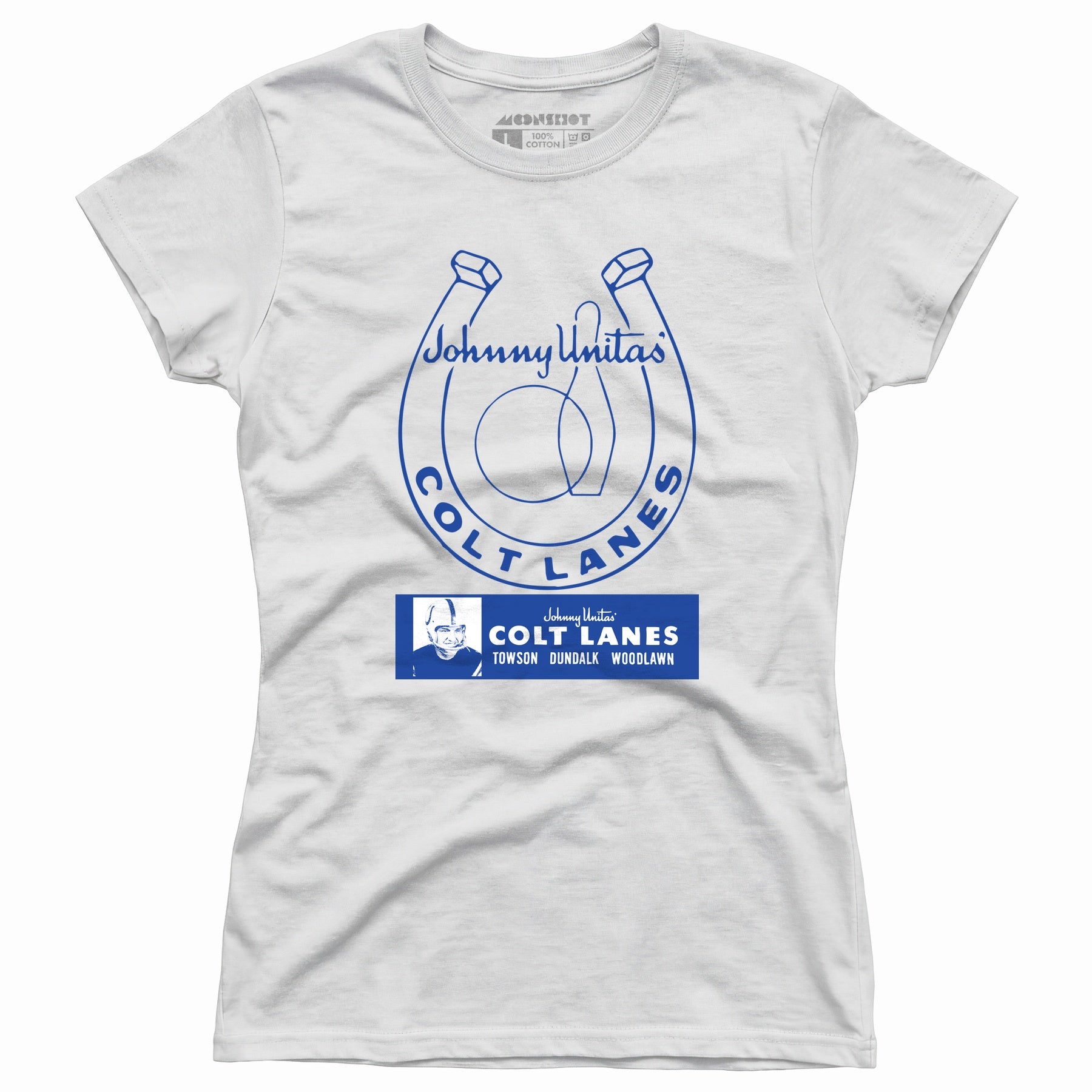 Johnny Unitas Colt Lanes - Maryland - Vintage Bowling Alley - Women's T-Shirt