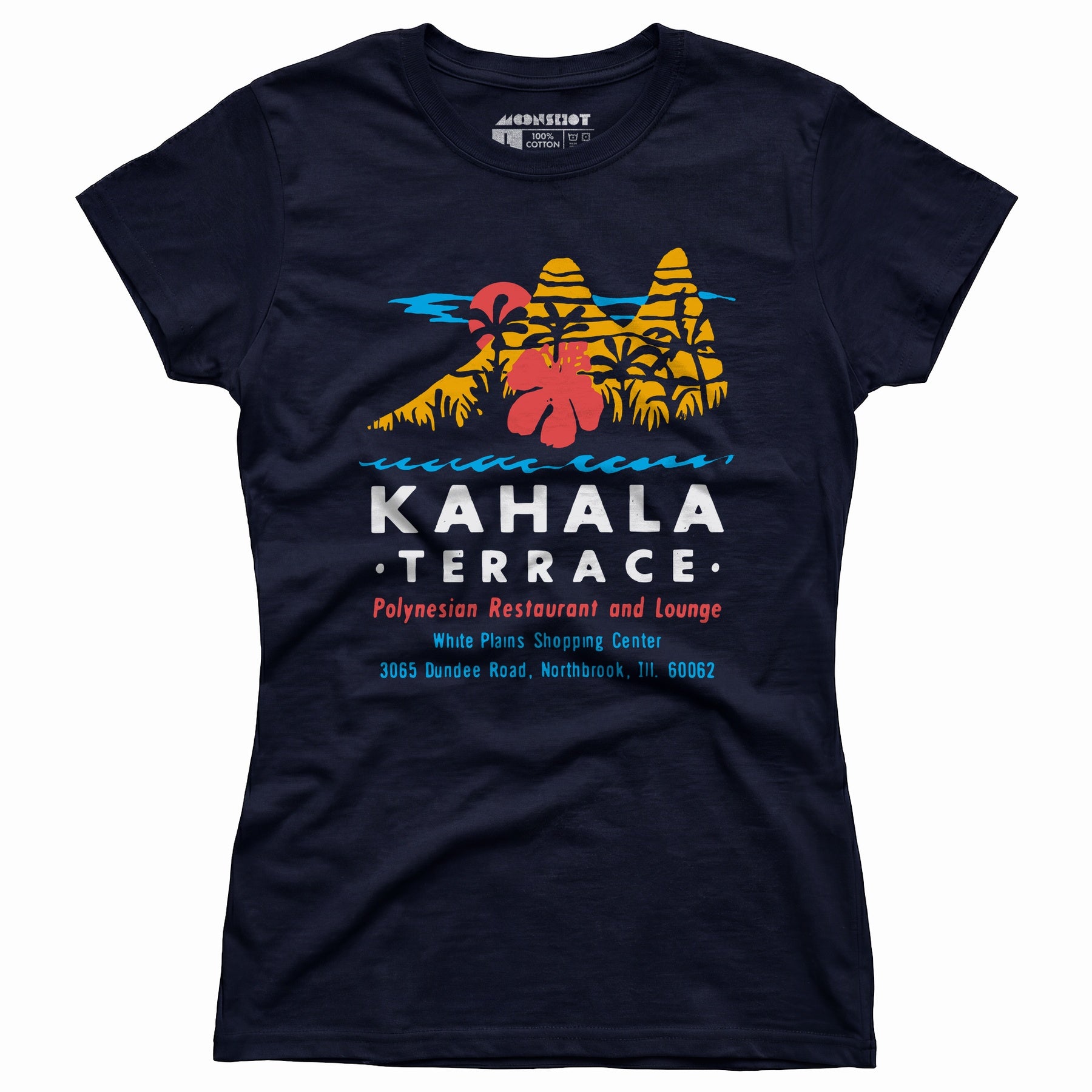 Kahala Terrace - White Plains, IL - Vintage Tiki Bar - Women's T-Shirt