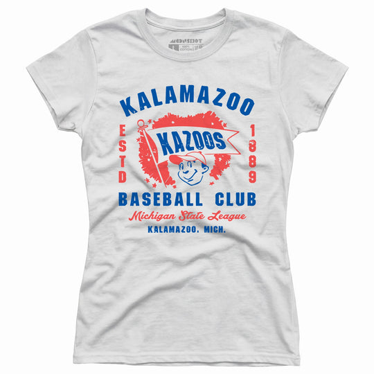 Kalamazoo Kazoos - Michigan - Vintage Defunct Baseball Teams - Women's T-Shirt