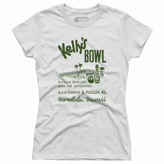 Kelly's Bowl - Honolulu, HI - Vintage Bowling Alley - Women's T-Shirt