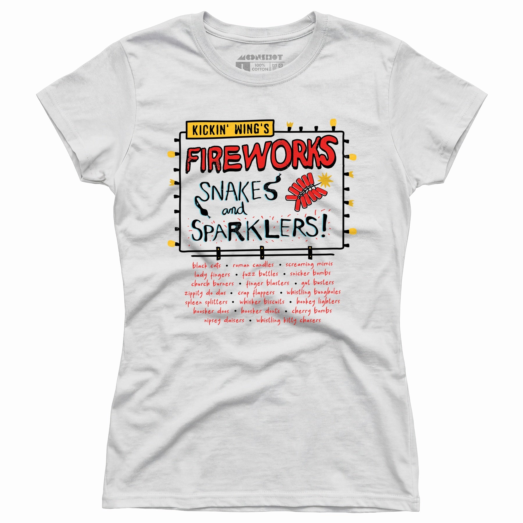 Kickin' Wing's Fireworks - Women's T-Shirt
