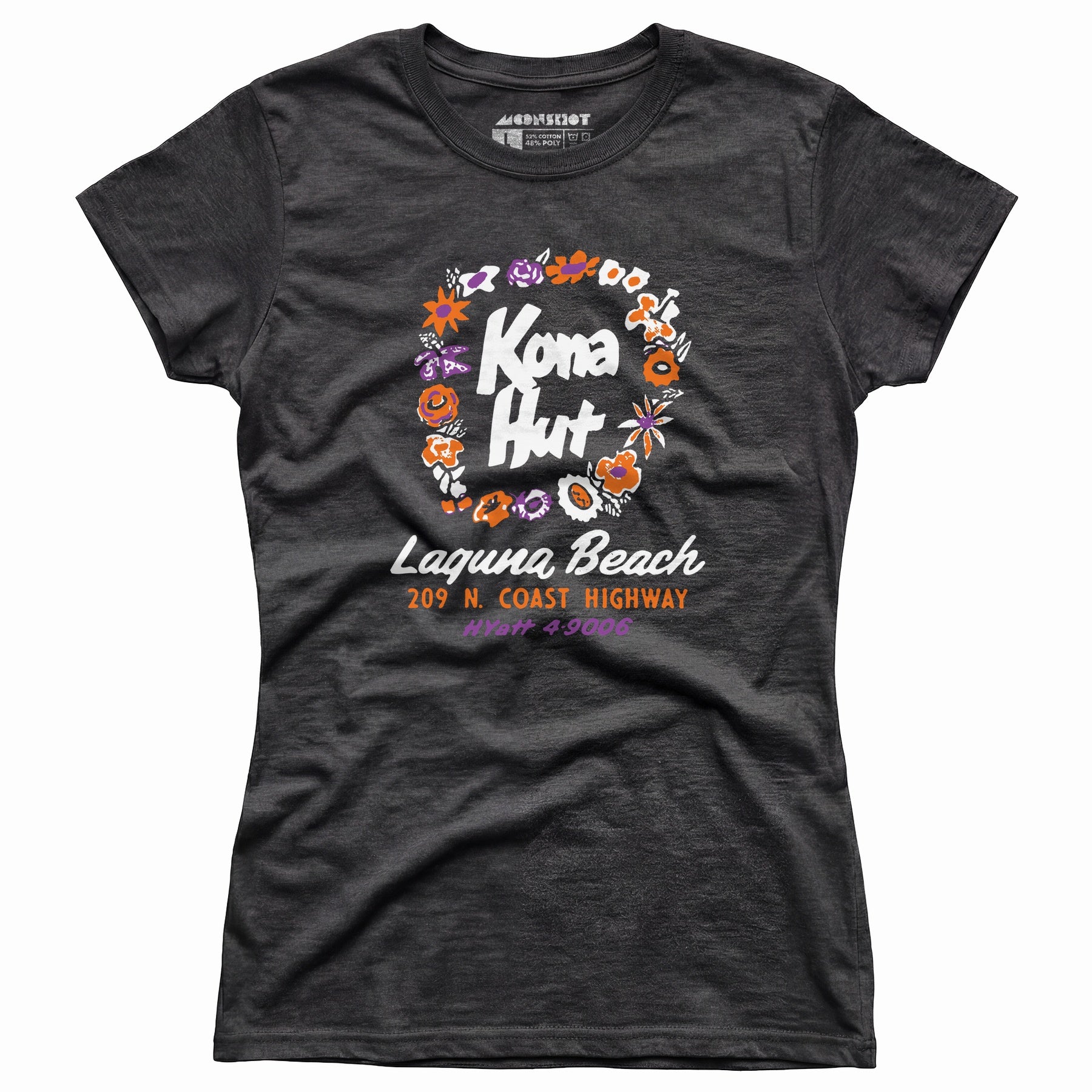 Kona Hut - Laguna Beach, CA - Vintage Tiki Bar - Women's T-Shirt