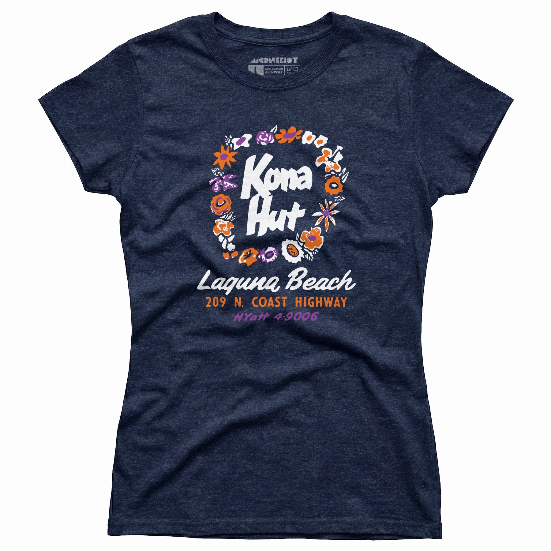 Kona Hut - Laguna Beach, CA - Vintage Tiki Bar - Women's T-Shirt