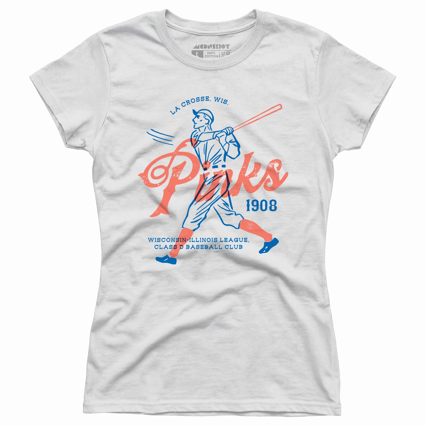 La Crosse Pinks - Wisconsin - Vintage Defunct Baseball Teams - Women's T-Shirt