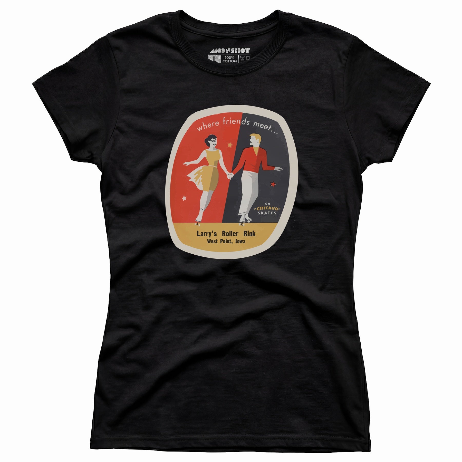 Larry's Roller Rink - West Point, IA - Vintage Roller Rink - Women's T-Shirt