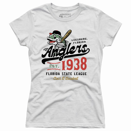 Leesburg Anglers - Florida - Vintage Defunct Baseball Teams - Women's T-Shirt