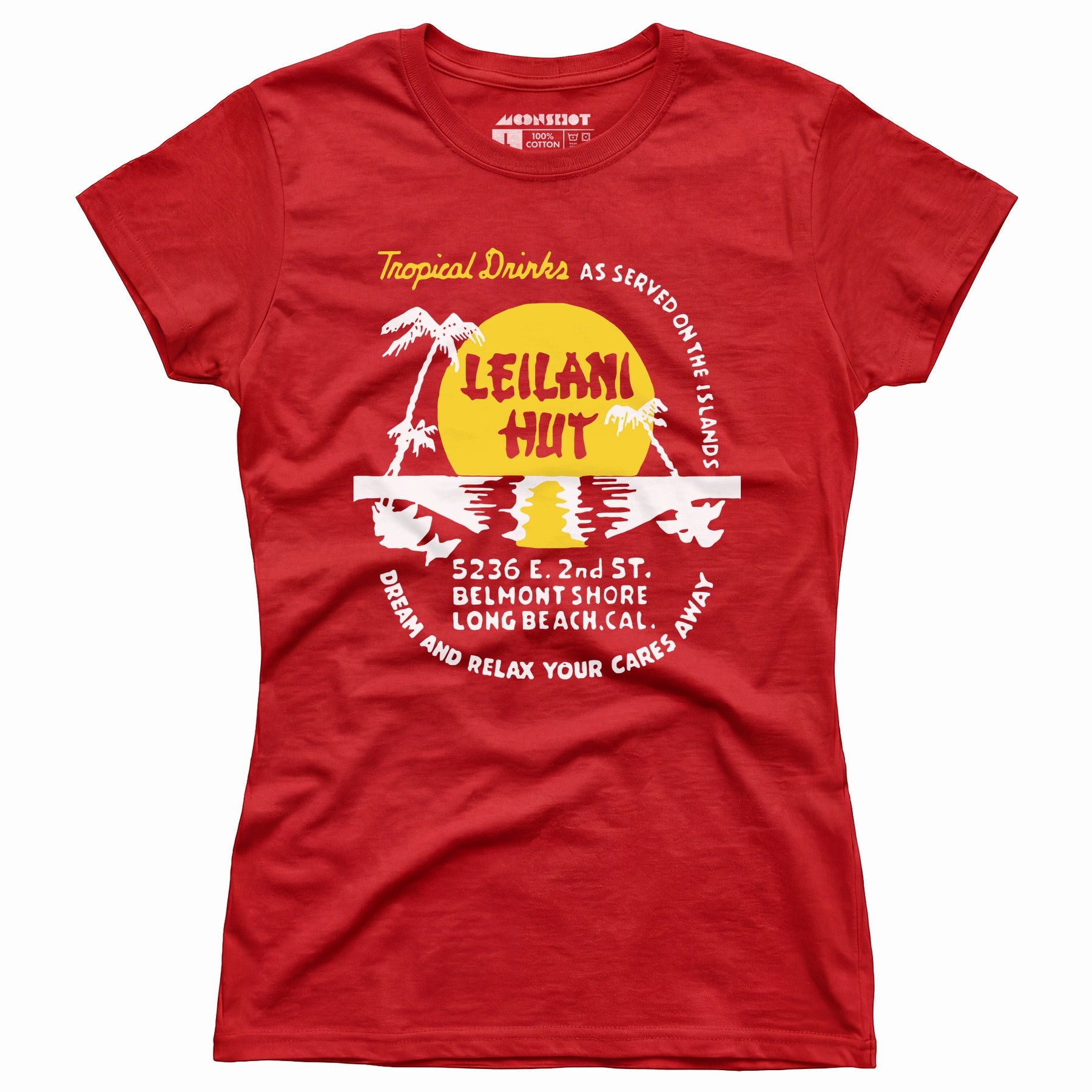Leilani Hut - Long Beach, CA - Vintage Tiki Bar - Women's T-Shirt
