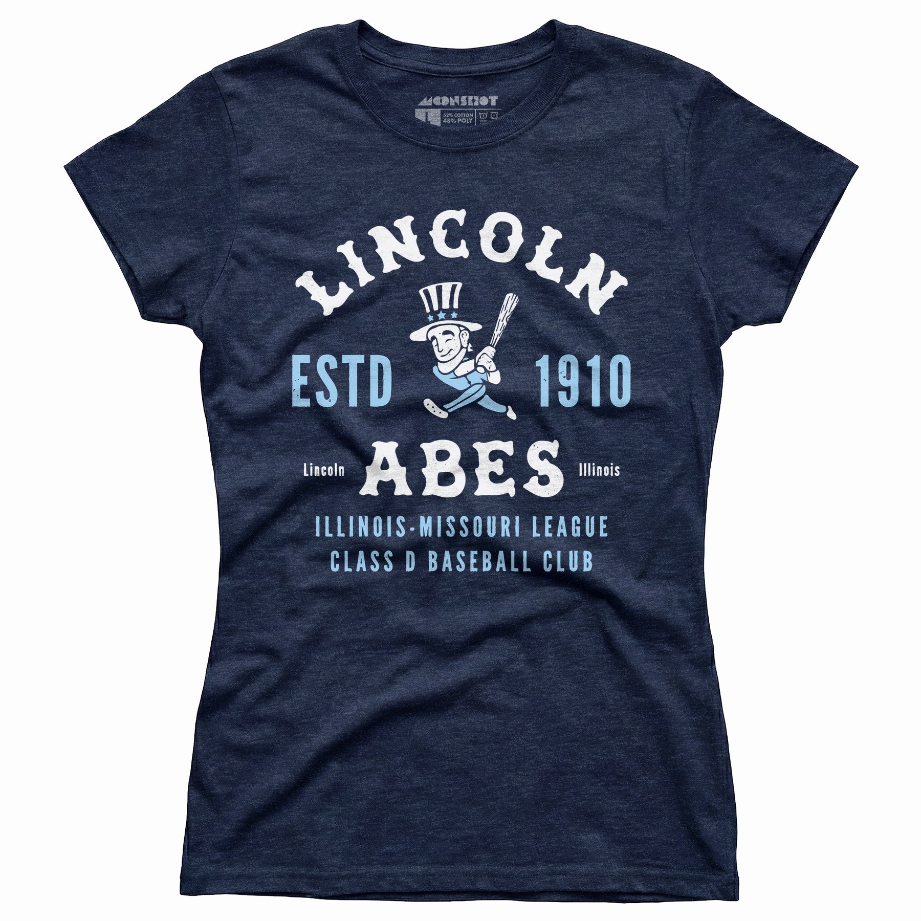 Lincoln Abes - Illinois - Vintage Defunct Baseball Teams - Women's T-Shirt