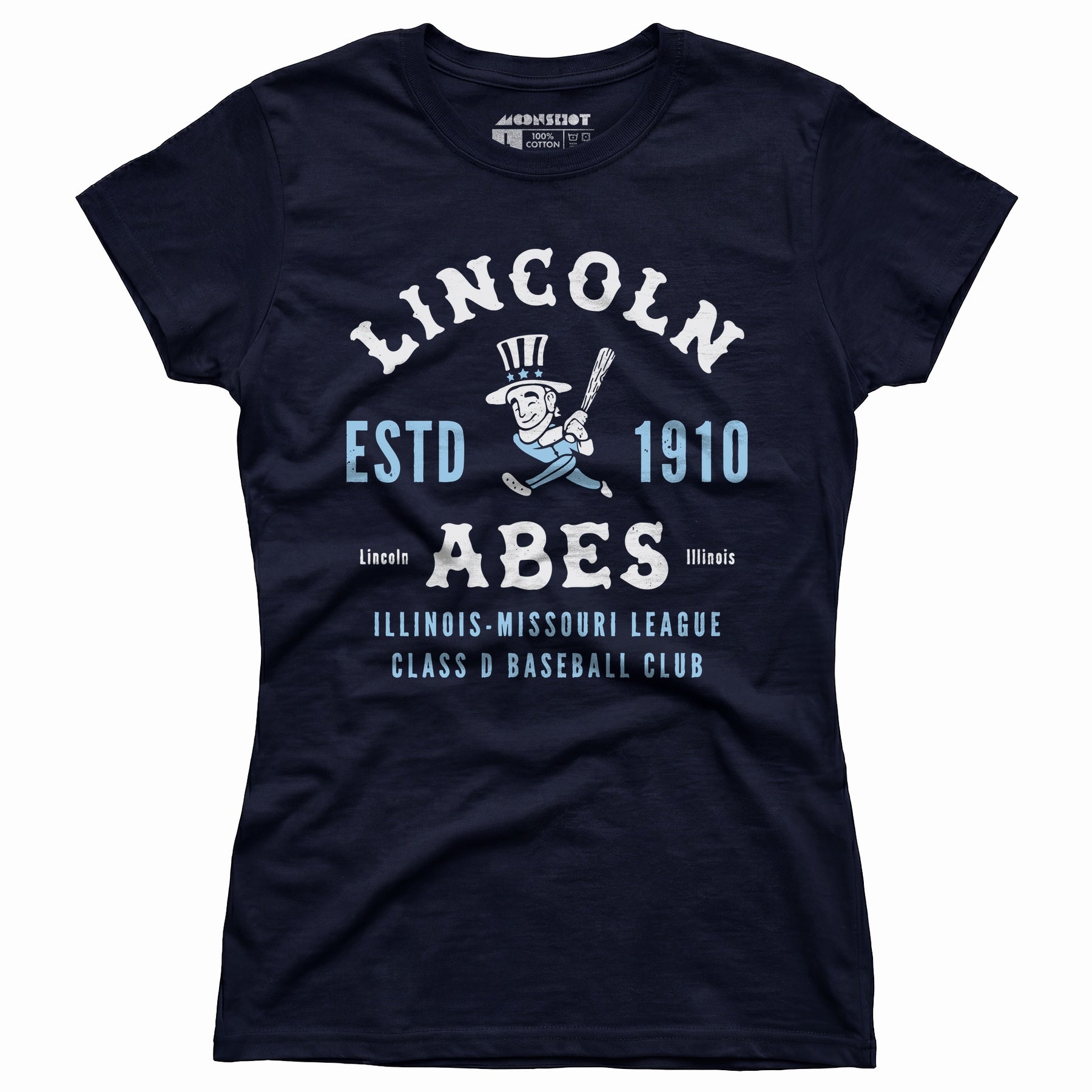 Lincoln Abes - Illinois - Vintage Defunct Baseball Teams - Women's T-Shirt