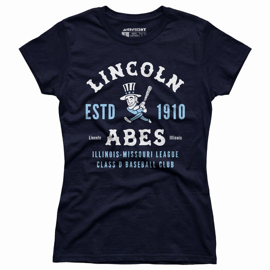 Lincoln Abes - Illinois - Vintage Defunct Baseball Teams - Women's T-Shirt