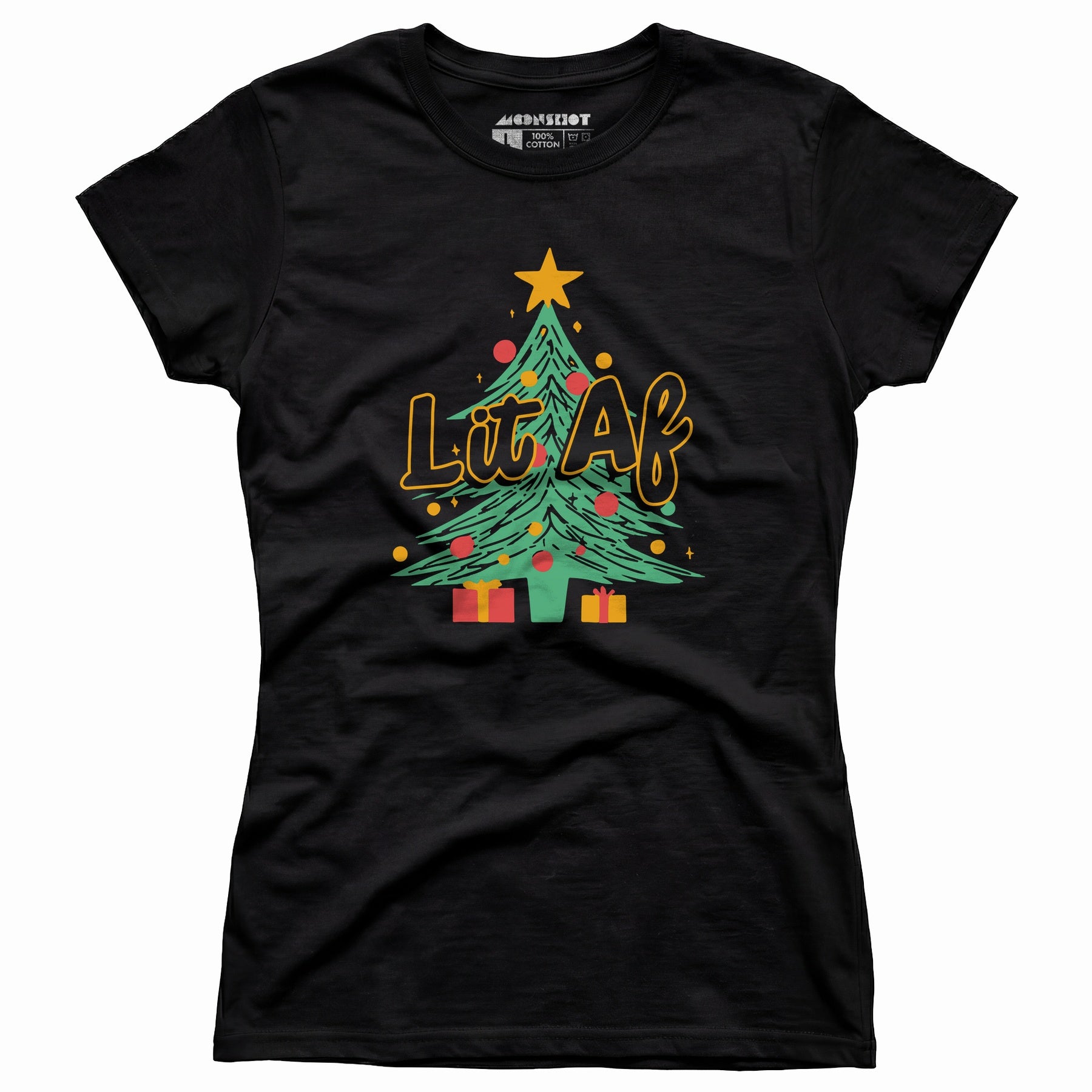 Lit AF Christmas Tree - Women's T-Shirt