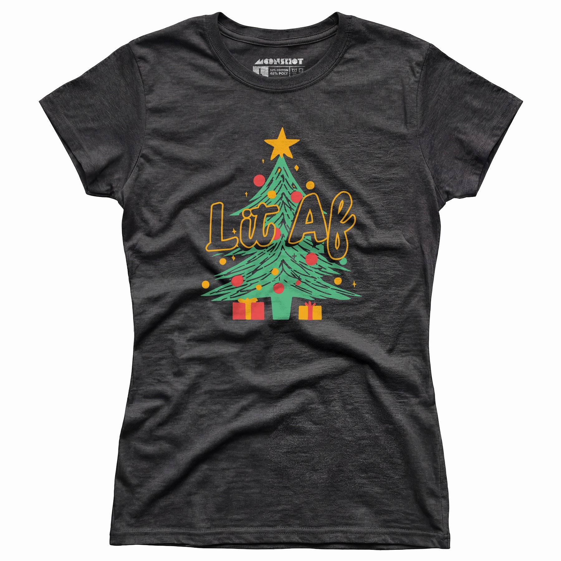 Lit AF Christmas Tree - Women's T-Shirt