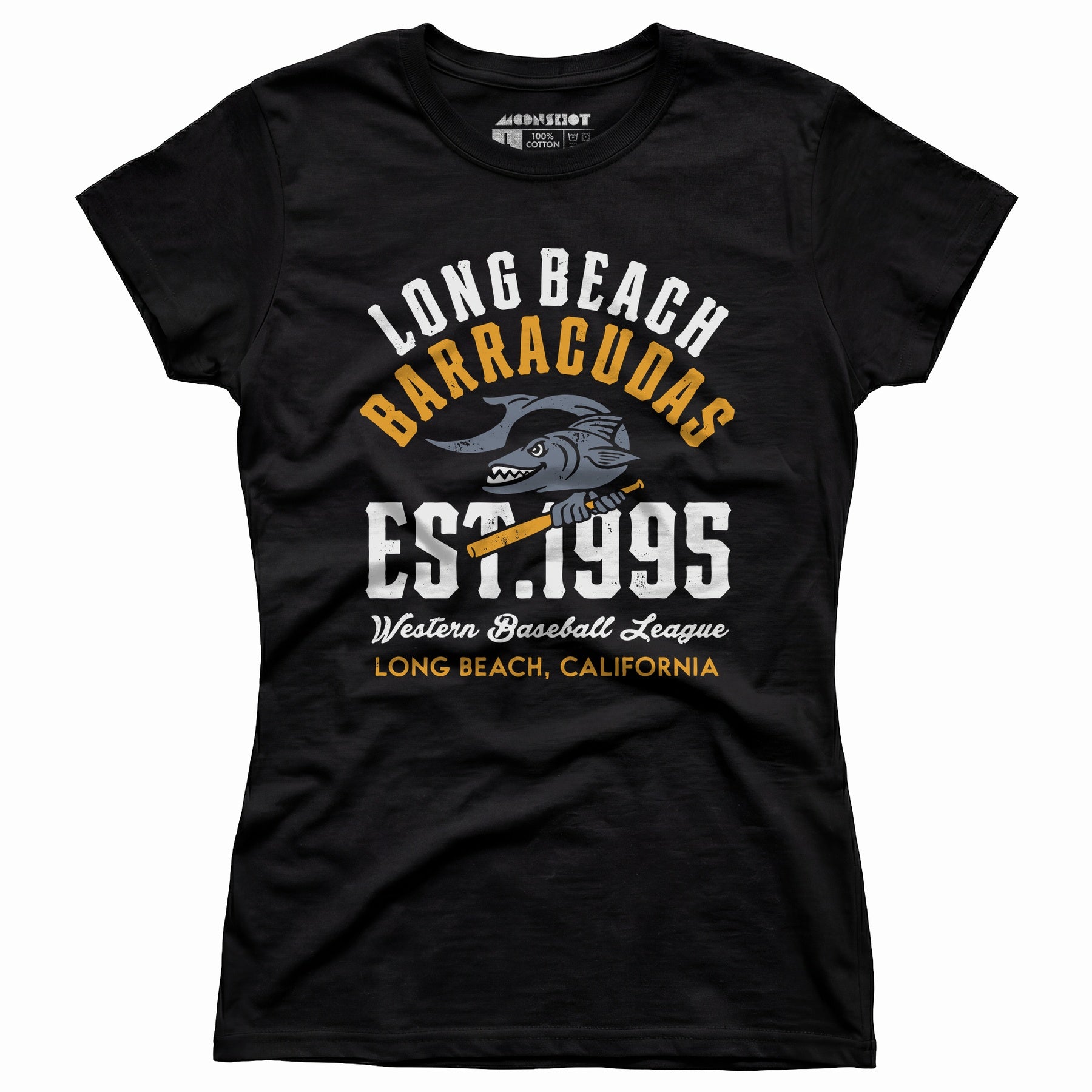 Long Beach Barracudas - California - Vintage Defunct Baseball Teams - Women's T-Shirt