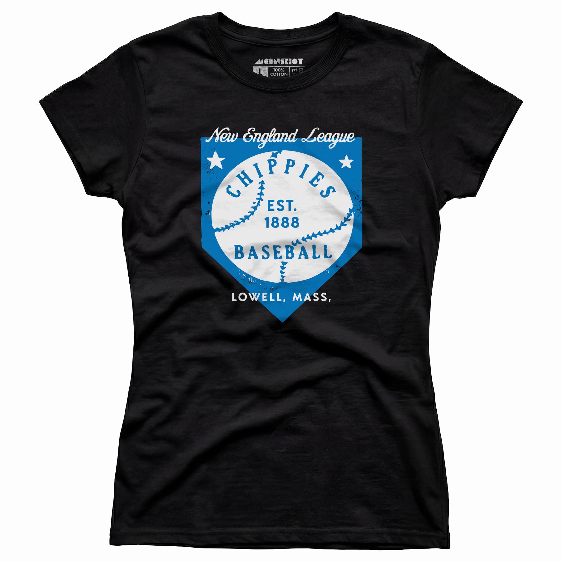 Lowell Chippies - Massachusetts - Vintage Defunct Baseball Teams - Women's T-Shirt