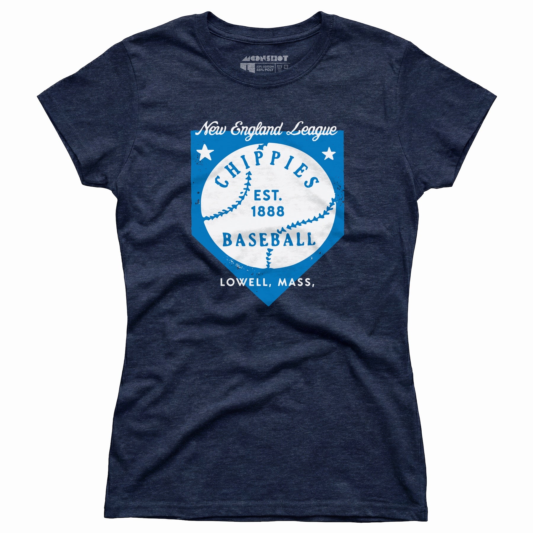 Lowell Chippies - Massachusetts - Vintage Defunct Baseball Teams - Women's T-Shirt