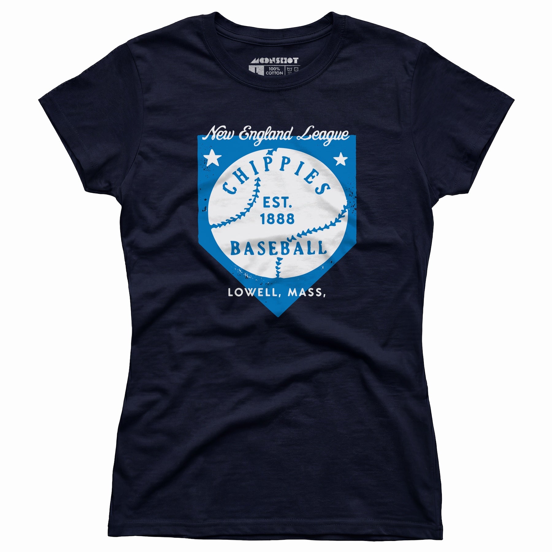 Lowell Chippies - Massachusetts - Vintage Defunct Baseball Teams - Women's T-Shirt